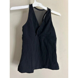 Lululemon black tank top mesh racerback
